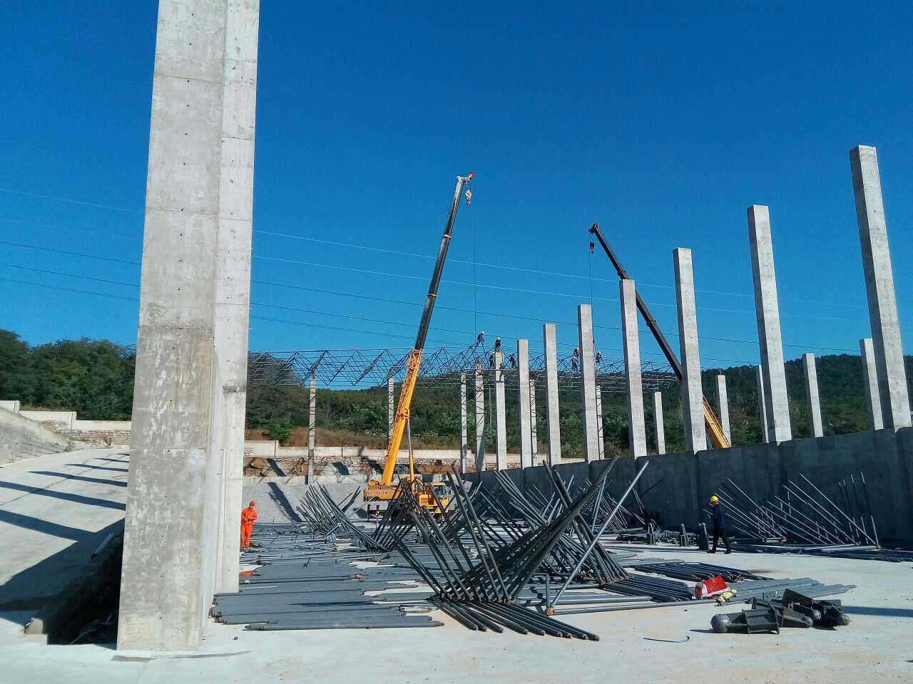 偃师搅拌站网架